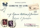 1945-cartolina Comunale Di Loreto Mostrante Nello Stemma Ancora Il Fascio Littor - Storia Postale