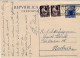 1947-cartolina Postale L.4 Democratica Con Affrancatura Aggiunta Coppia L.2 Demo - 1946-60: Poststempel