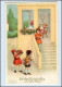 W7T46/ Geburtstag Kinder Bringen Geschenke Schöne Litho AK Ca. 1925 - Birthday