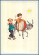 P2X52/ Kinder Mit Esel Und Trommel Schöne AK Ca.1965 - Sonstige & Ohne Zuordnung