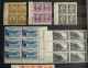 USA Ab 1922 Spezial Posten + 20 Stück 4-6 Er Blöcke Mit Bogenzähler Postfrisch - Unused Stamps