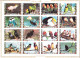 UMM AL QIWAIN - 2 PLANCHES DE 16 TIMBRES OBLITERES - EXOTIC BIRDS / OISEAUX EXOTIQUES - Otros & Sin Clasificación