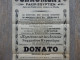 DOCUMENT PUBLICITAIRE CHAUMONT FAKIR EGYPTIEN DONATO MEDIUM THEATRE SAINT-MENEHOULD 1911 - Advertising