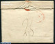 Netherlands 1838 Folding Letter From Leiden To Arnhem, Postal History - ...-1852 Préphilatélie