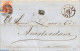 Belgium 1853 Folding Letter From Antwerpen To Amsterdam. See Anvers Mark., Postal History - Covers & Documents
