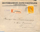 Netherlands 1924 Registered Cover From The Hague To Tournai. Rotterdamsche Bankvereniging S'Gravenhage, Postal History - Brieven En Documenten