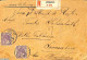 Netherlands 1912 Registered Mail, Envelope From Utrecht To Sannenberg With 2x 17.5c Violet Stamp, Postal History - Cartas & Documentos