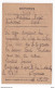 Carte En Franchise Militaire 1914 1918 - Correspondance Avec Les Départements Envahis - Storia Postale