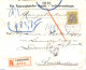 Netherlands 1916 Registered Value Letter From 's-Gravenhage To Amsterdam, 20c Bontkraag, Postal History - Storia Postale