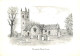 73480964 Poundstock Cornwall Parish Church Drawing Kuenstlerkarte  - Otros & Sin Clasificación