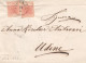 2475 - LOMBARDO VENETO - Involucro Senza Testo Del 1852 Da Vicenza A Udine Con Due Cent. 15 Rosso Chiaro - III Tipo - . - Lombardo-Venetien