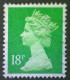 Great Britain, Scott #MH104, Used(o), 1991, Machin: Queen Elizabeth II, 18p, Light Green - Série 'Machin'