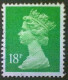 Great Britain, Scott #MH104, Used(o), 1991, Machin: Queen Elizabeth II, 18p, Light Green - Série 'Machin'