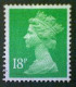 Great Britain, Scott #MH104, Used(o), 1991, Machin: Queen Elizabeth II, 18p, Light Green - Série 'Machin'