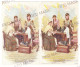 RO 09 - 19174 ERROR, Ethnic, Men & Women, The Writing Is Missing, LITHO, Romania - 4 Old Postcards - Unused - 1892 - Roumanie