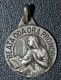 Pendentif Médaille Religieuse Années 20 Argent 800 "Sainte Ode De Brabant" Grav. Karo - Silver Religious Medal - Religion & Esotericism