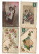 Album Ancien Dans Son Jus Lot 1028 Cpa Fantaisie Des Années 1910 - 500 Postcards Min.