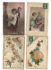 Album Ancien Dans Son Jus Lot 1028 Cpa Fantaisie Des Années 1910 - 500 Postkaarten Min.