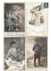 Delcampe - Album Ancien Dans Son Jus Lot 1028 Cpa Fantaisie Des Années 1910 - 500 Postales Min.