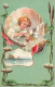 N°24943 - Carte Fantaisie Gaufrée - Clapsaddle - Art Nouveau - Enfant Dans Un Coquillage - Sonstige & Ohne Zuordnung