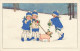 N°24946 - Carte Fantaisie - Style Ebner - Enfants Et Cochon En Laisse - Altri & Non Classificati