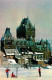 73130822 Quebec Girl Skiers With Chateau Frontenac Hotel Quebec - Non Classés