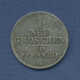 Sachsen 1/2 Neugroschen 1842 G, Friedrich August II., J 81 Vz (m3957) - Small Coins & Other Subdivisions