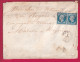 N°14 X2 PAIRE AMBULANT MARITIME ALGERIE BB MARSEILLE POUR ROGNES BOUCHES DU RHONE LETTRE - 1849-1876: Période Classique