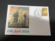 24-4-2024 (2 Z 52) Australia ANZAC 2024 - Special Cover Postmarked 25 April 2024 (Red Cross Nurse) - Militares