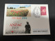 24-4-2024 (2 Z 52) Australia ANZAC 2024 - Special Cover Postmarked 25 April 2024 (Red Poppies & Nurse) - Militares