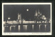 AK Köln, Rheinufer, Rathaus, St. Martin Und Dom Bei Nacht  - Koeln