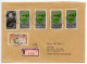 Germany, West 1979 Insured V-Label Cover; Hildesheim To Worms-Abenheim; Mix Of Stamps - Briefe U. Dokumente