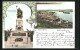 AK Rüdesheim / Rhein, Panorama, National-Denkmal A. D. Niederwald  - Ruedesheim A. Rh.