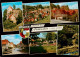 73932307 Pottenstein_Oberfranken Burgruine Panorama Fachwerkhaus Brunnen Minigol - Pottenstein