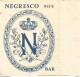 AO / PUBLICITE Ancienne NEGRESCO NICE Tarif Des Consommations HOTEL Cannes - Werbung