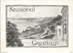 AO / Rare FEUILLET CARTE GREETINGS SEASONAL Boulay Bay HOTEL JERSEY Carte De Voeux Carte Visite - Cartoncini Da Visita