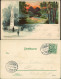 Ansichtskarte Tiergarten-Berlin 2 Bild Litho Tiergarten - Denkmal 1901 - Tiergarten