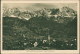 Garmisch-Partenkirchen Panorama-Ansicht, Alpen Bergkette Mit Dreitorspitze 1920 - Garmisch-Partenkirchen