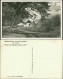 Postcard Trebnitz Třebenice Waldwirtschaft Netluk - Garten 1934 - Tchéquie