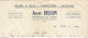 M12 Cpa / Old Invoice / Facture LETTRE Ancienne KERNAOU EN CAST 29 Joseph BILLON Charcuterie Beurre Salaisons 1950 - Alimentare