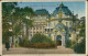 Ansichtskarte Wiesbaden Theater Mit Foyer, Personen Am Eingang 1929 - Wiesbaden