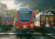 Ansichtskarte  "Viamala" Und Bernina-Triebwagen Im Bahnhof Pontresina 2009 - Eisenbahnen