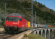 Eisenbahn Re 460 025 Der SBB Mit Güterzug Auf Der Lötschberglinie 2000 - Trains
