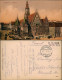 Postcard Breslau Wrocław Marktstände Am Rathaus 1915  Gel. Feldpoststempel - Schlesien