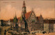 Postcard Breslau Wrocław Marktstände Am Rathaus 1915  Gel. Feldpoststempel - Schlesien