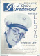 Bb // Vintage // Old French Movie Program Paramount 1936 / Programme Cinéma Harold LLOYD // FERNANDEL - Programme