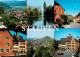 73929853 Staufen__Breisgau Panorama Stadtsee Strasse Gasthaus Burgruine Rathaus  - Autres & Non Classés