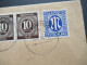 4.1946 Bizone Am Post Nr.9 MiF Mit Ziffer Einschreiben Ortsbrief Not R-Zettel Gestempelt München 9 Judaika / Ignaz - Cartas & Documentos