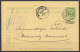 EP CP 5c Vert (type N°56) Repiqué "Fonderie Poelerie La Couvinoise" Càd COUVIN /17 V 1911 Pour MORLANWELZ-MARIEMONT (voi - Briefkaarten 1909-1934