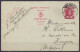 EP CP Partie Réponse 1f Rouge Houyoux Càpt BAD-NAUHEIM /-3.2.1935 Pour TONGRES - Cartes Postales 1934-1951